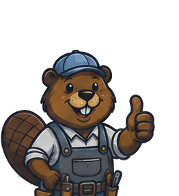 Biber-Blitz Maskottchen