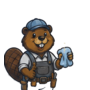 Biber poliert