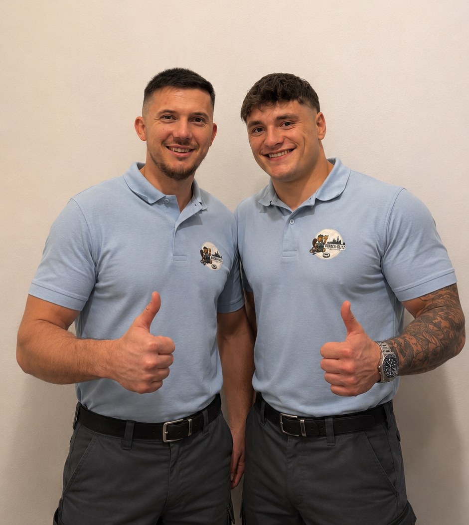 Keanu Frey und Arjan Zela, die Gründer von Biber-Blitz Cleaners